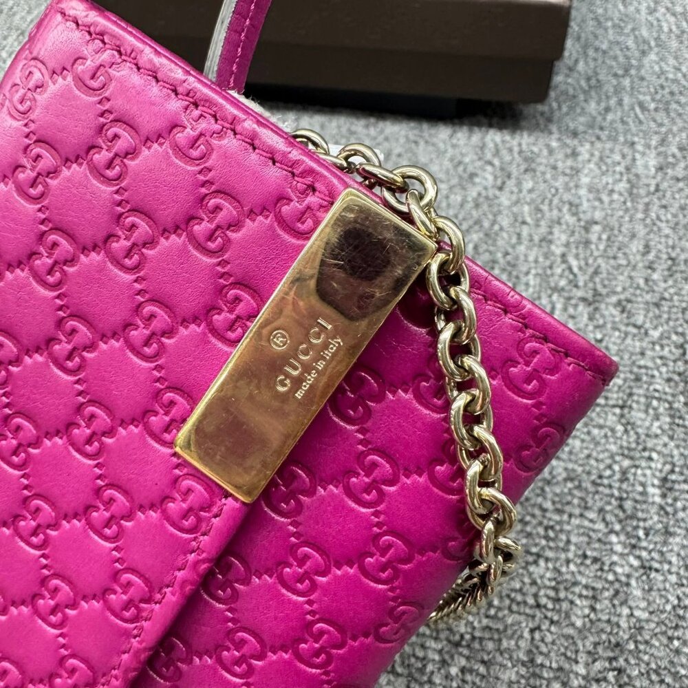 Gucci Leather Wallet on Chain 268-080625 - Picture 3 of 12